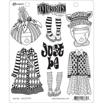 Ranger Ink - Stempelset "just be" Dylusions Cling Stamp 